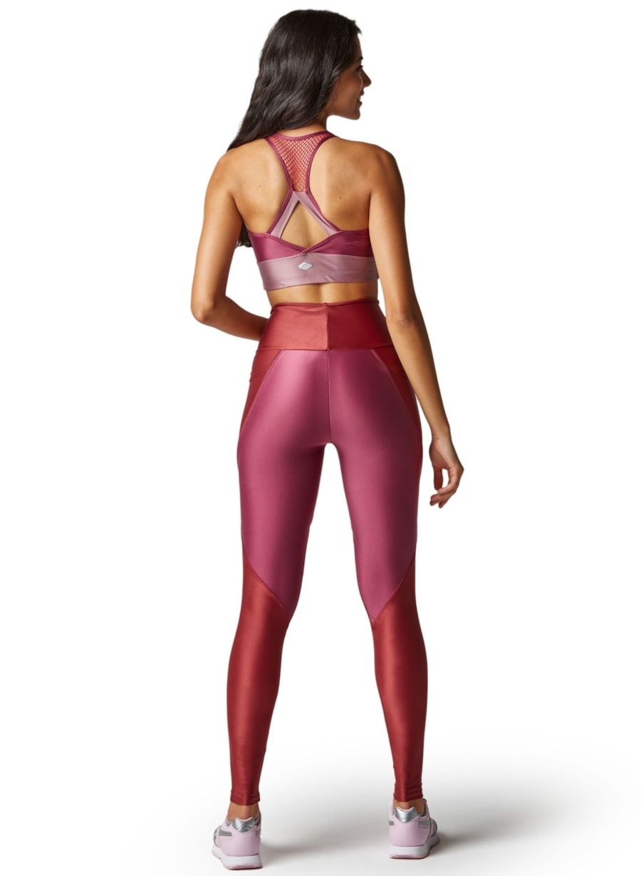 LEGGING LUNAR COM BOLSO VINHO