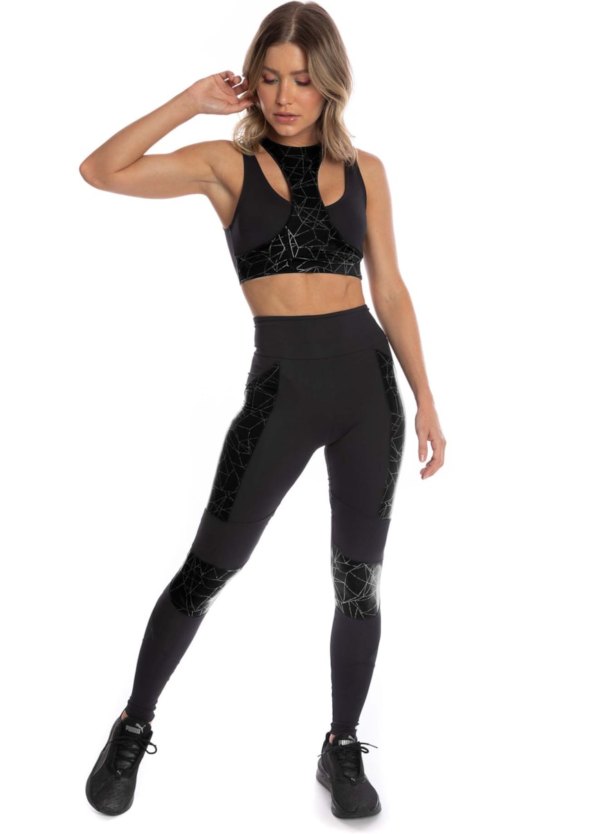 LEGGING REFLECTIVE PRETO LEGGING REFLECTIVE PRETO