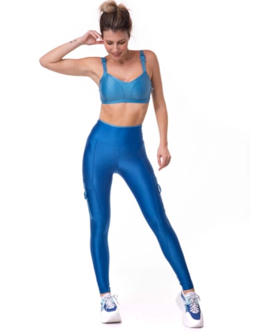 LEGGING WALK UTILITÁRIA AZUL GEL