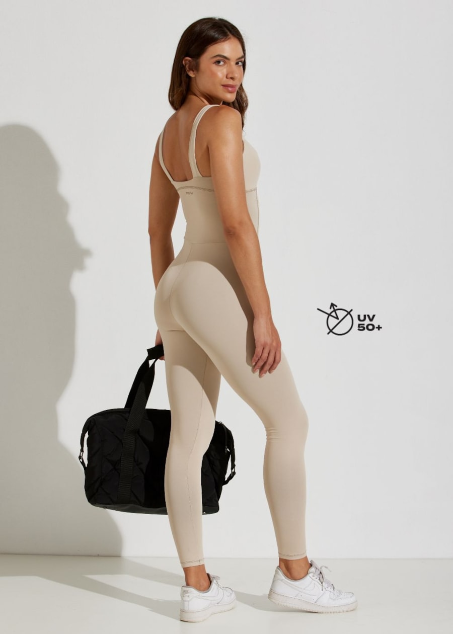 MACACÂO ESPORTIVO ACTIVITÈ BEGE AREIA COM BOJO REMOVÍVEL