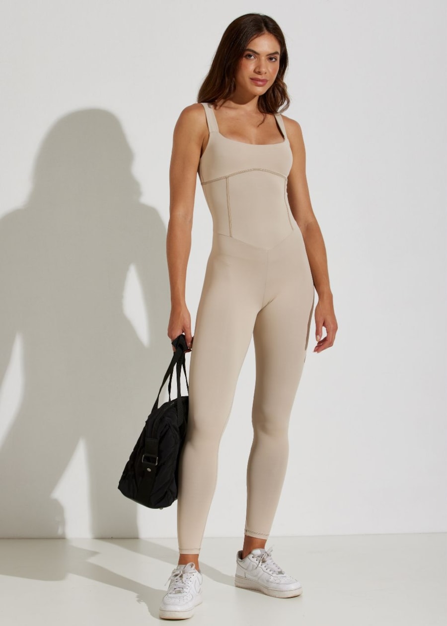 MACACÂO ESPORTIVO ACTIVITÈ BEGE AREIA COM BOJO REMOVÍVEL