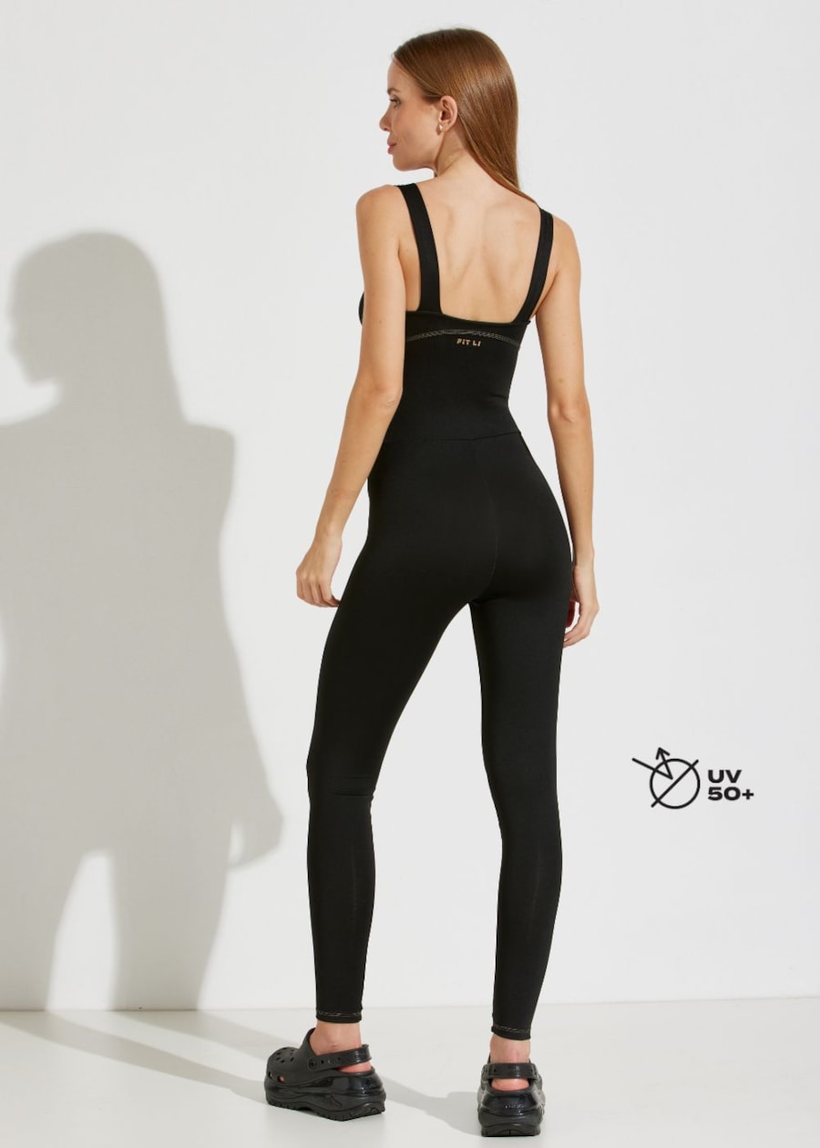 MACACÂO ESPORTIVO ACTIVITÈ PRETO COM BOJO REMOVÍVEL