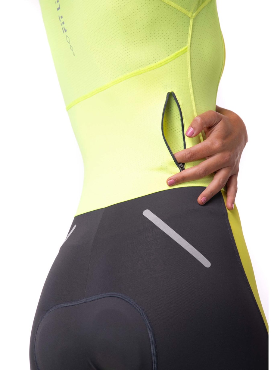 MACAQUINHO CICLISMO AMARELO NEON