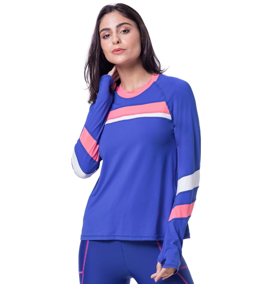 MANGA LONGA MATCH AZUL MANGA LONGA MATCH AZUL