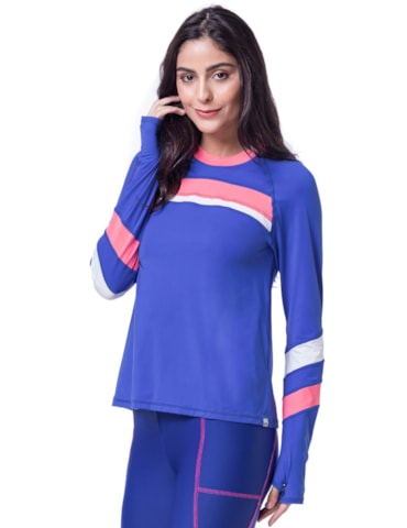MANGA LONGA MATCH AZUL