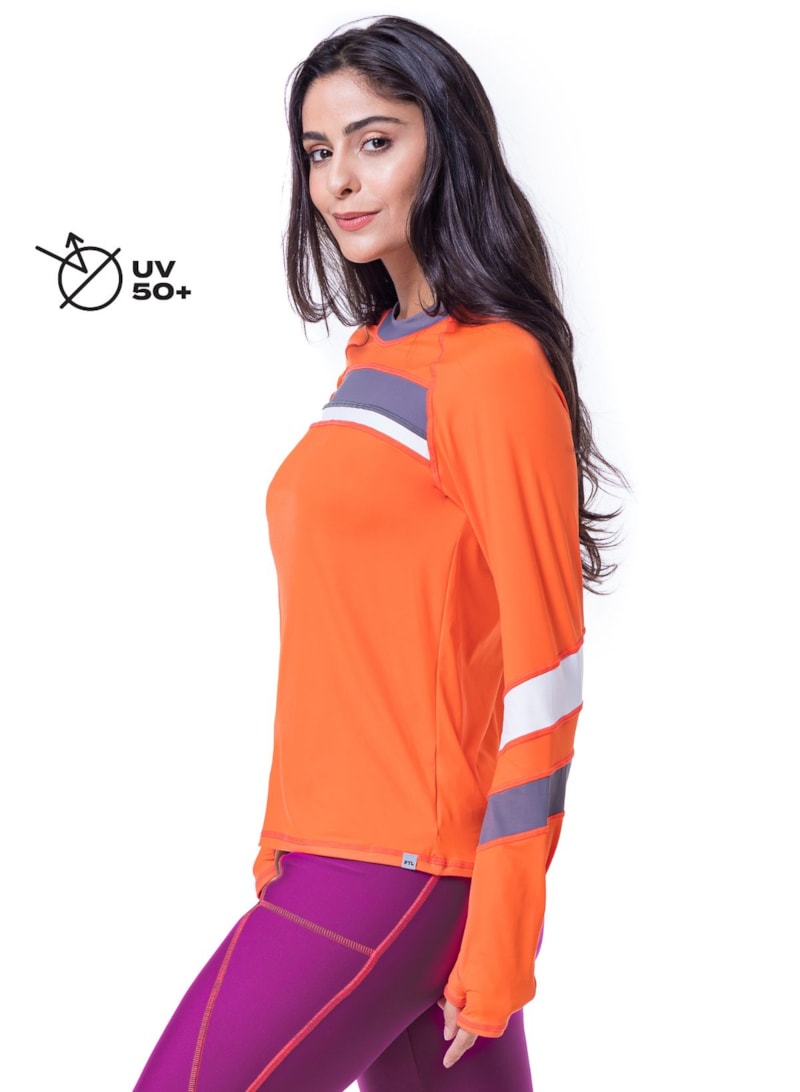 MANGA LONGA MATCH LARANJA