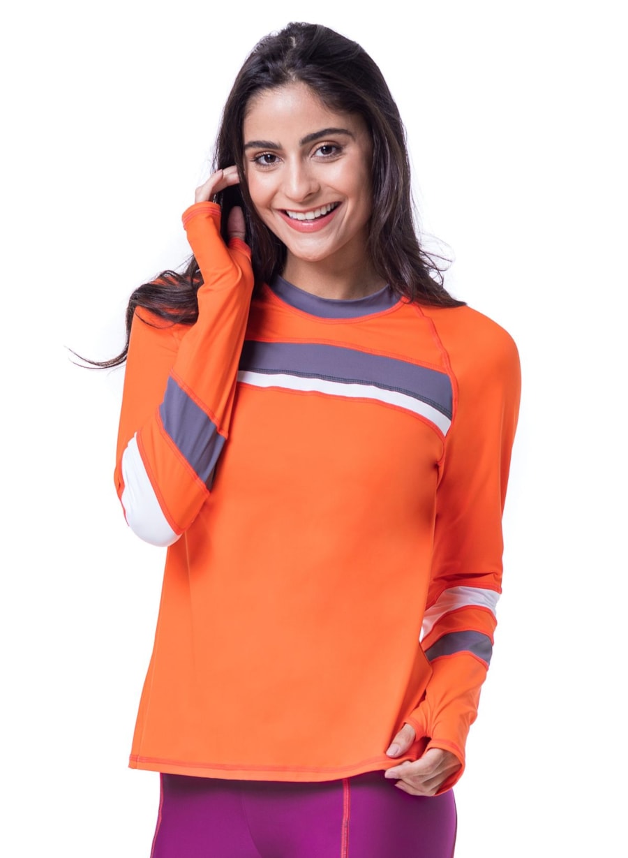 MANGA LONGA MATCH LARANJA