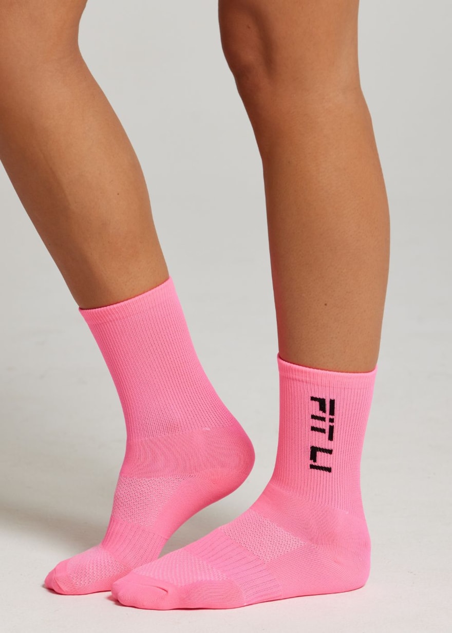 MEIA CANO MÉDIO RUNNER ROSA MEIA CANO MÉDIO RUNNER ROSA