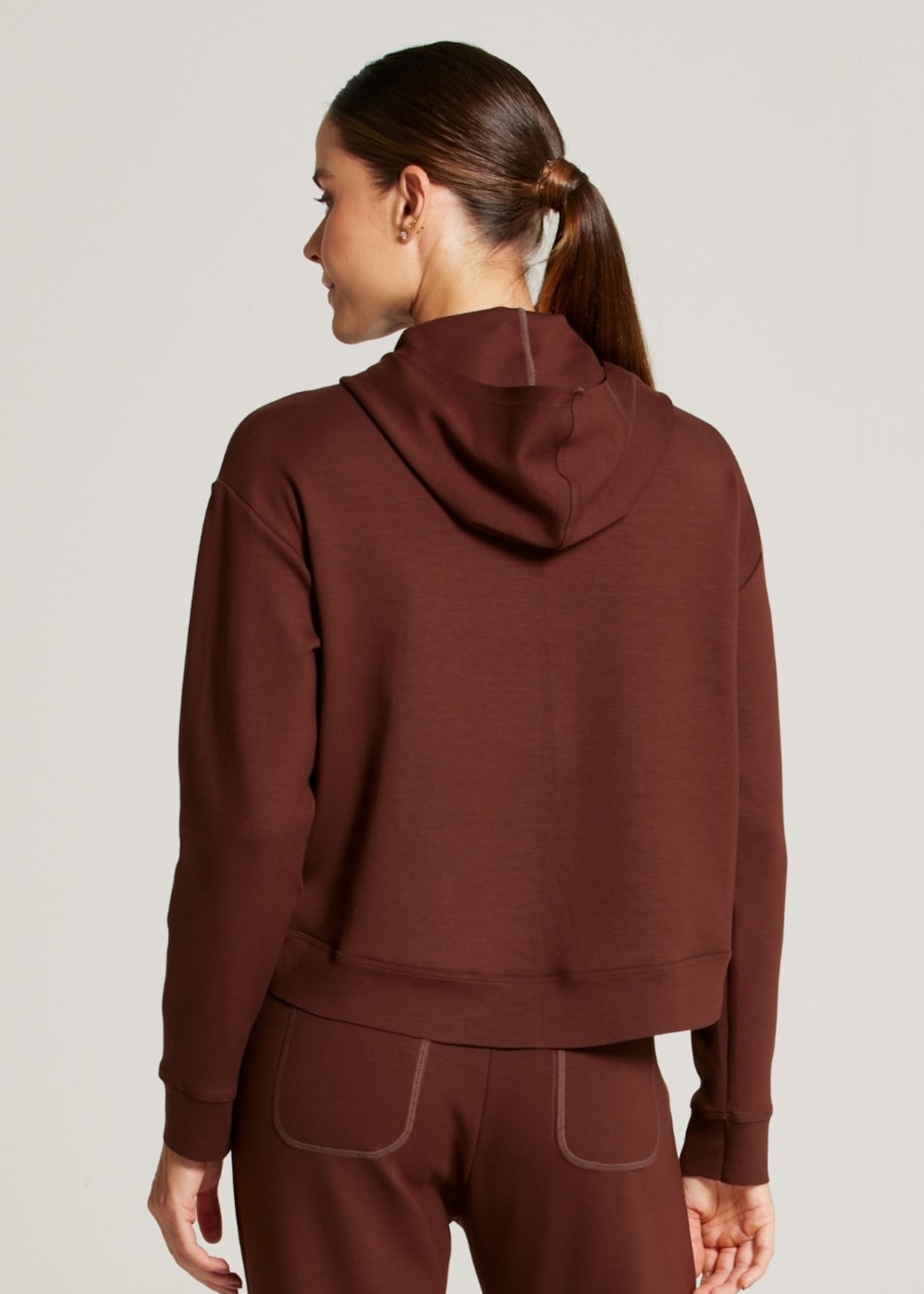 MOLETOM COM CAPUZ ESSENCE - COFFEE