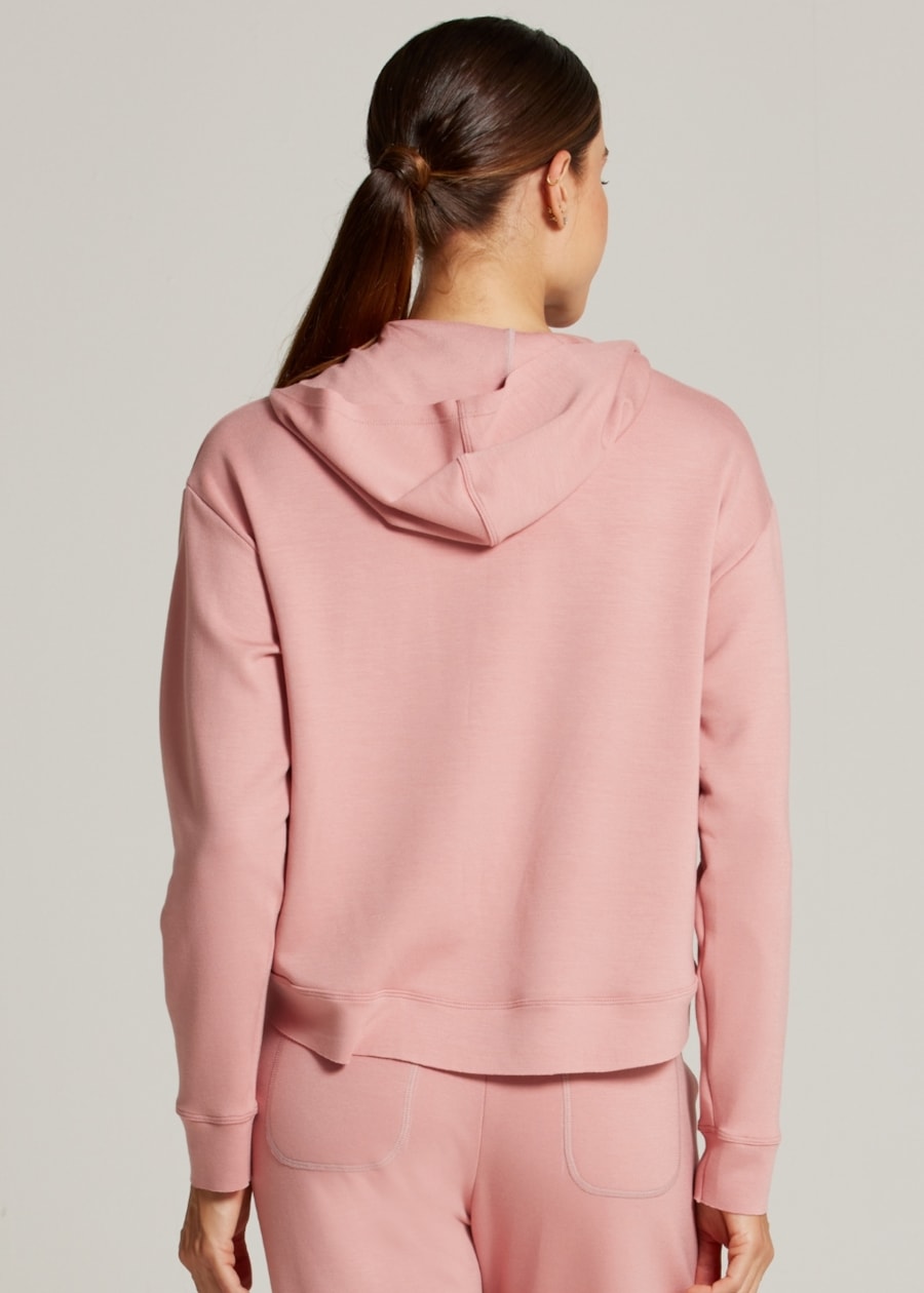 MOLETOM COM CAPUZ ESSENCE - ROSE