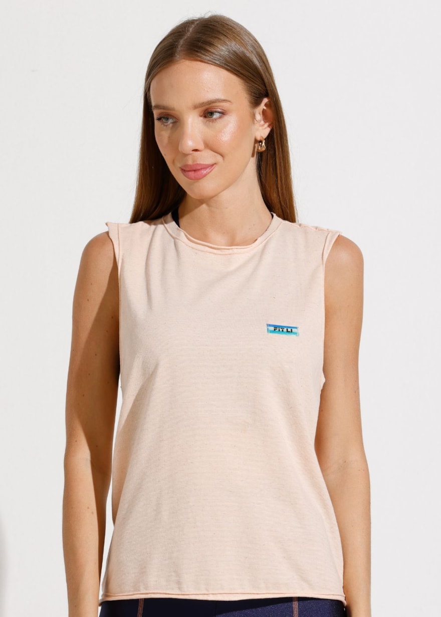 REGATA ALONGADA HAPPY ROSA PÊSSEGO REGATA ALONGADA HAPPY ROSA PÊSSEGO