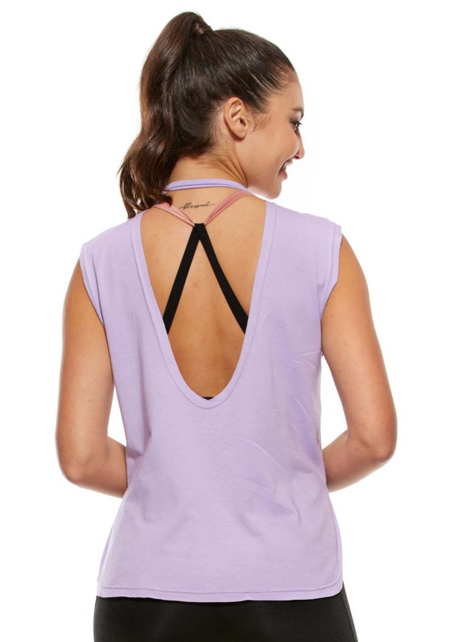 REGATA COM DECOTE NAS COSTAS CREATIVE LILÁS
