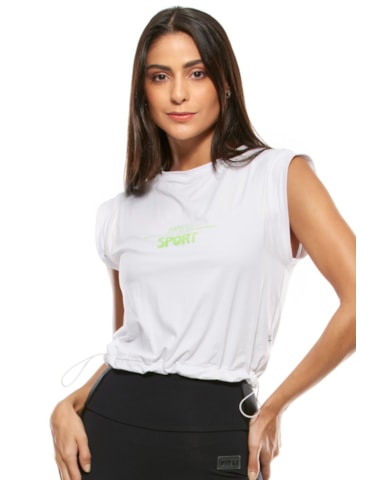 REGATA CROPPED AJUSTÁVEL BE GOOD BRANCA REGATA CROPPED AJUSTÁVEL BE GOOD BRANCA