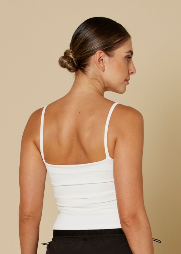 REGATA CROPPED COM BOJO PERFECTO BRANCO