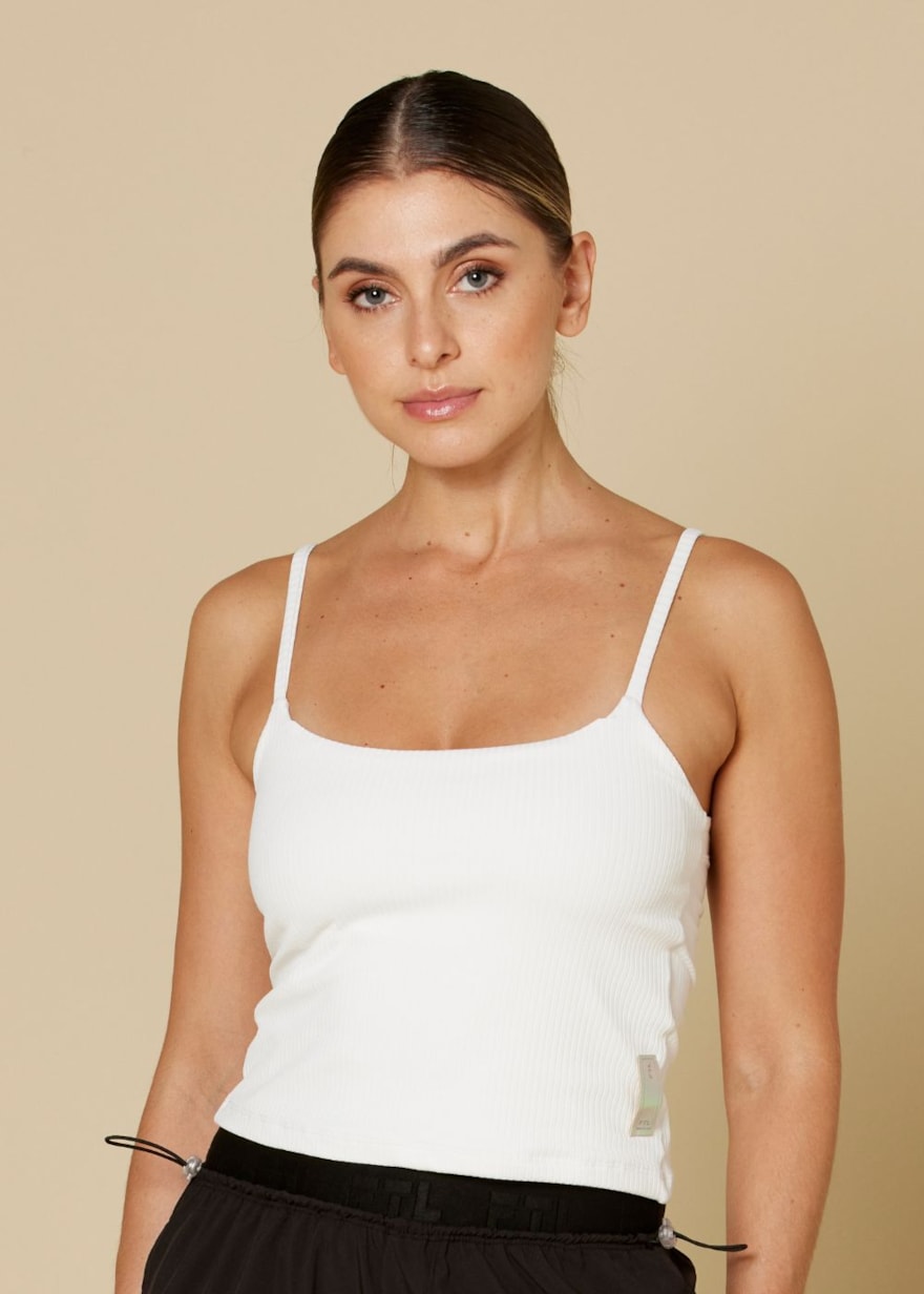 REGATA CROPPED COM BOJO PERFECTO BRANCO