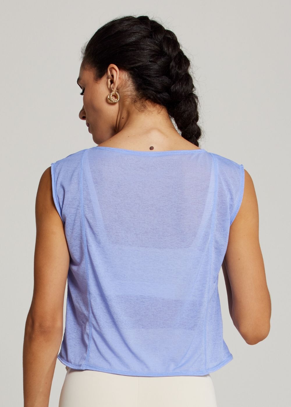 REGATA CROPPED ESPORTIVA DAY AZUL