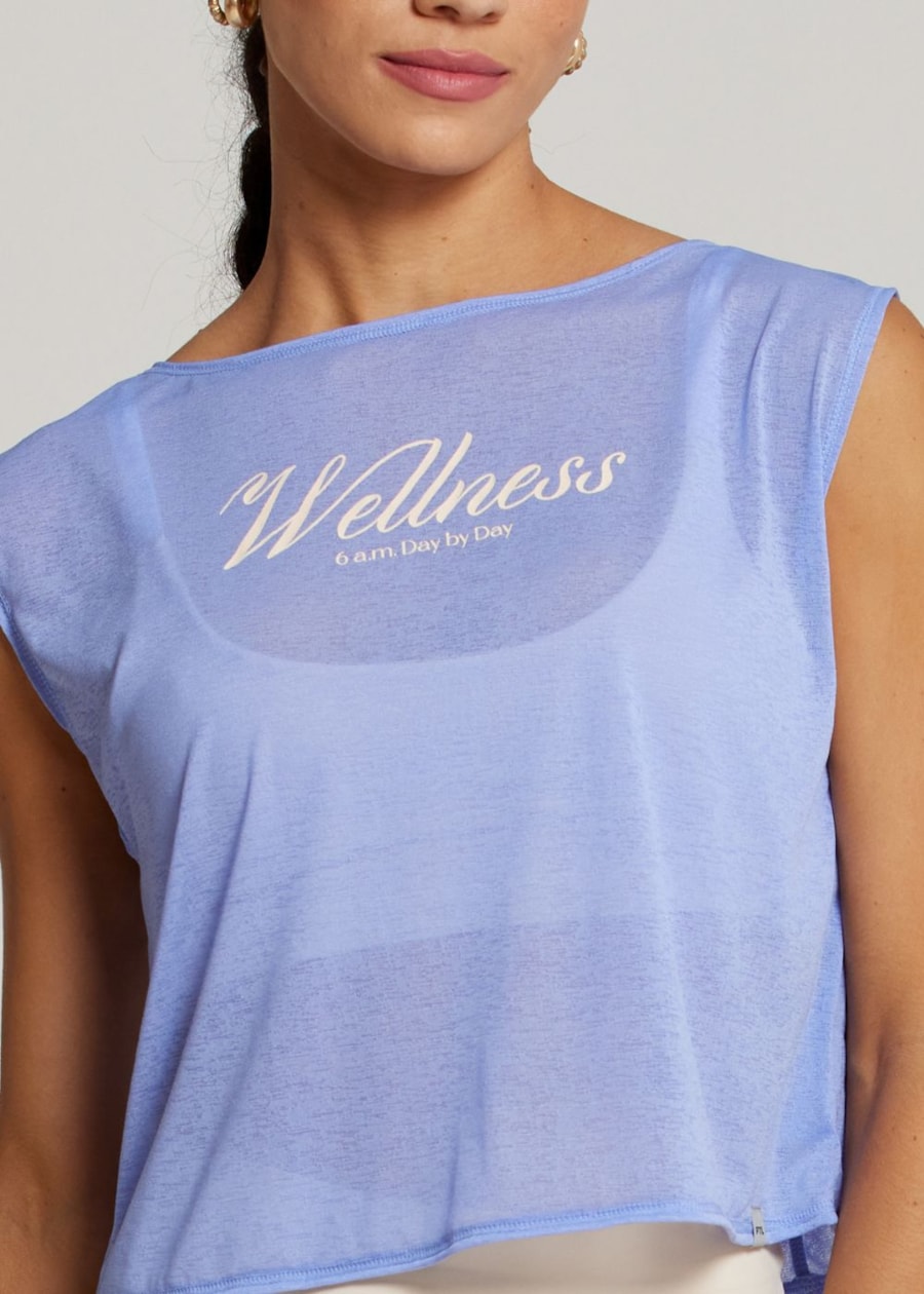 REGATA CROPPED ESPORTIVA DAY AZUL