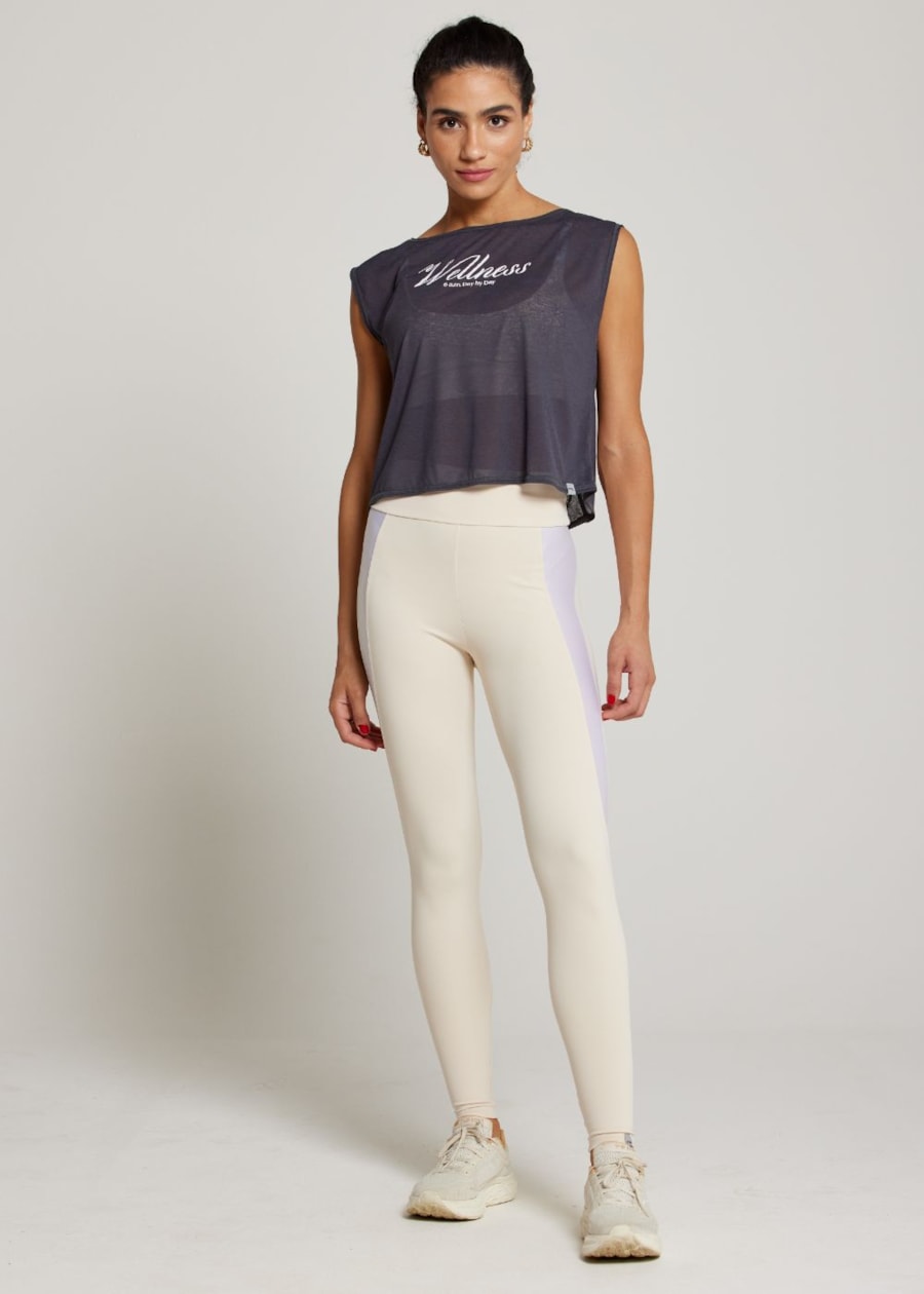 REGATA CROPPED ESPORTIVA DAY GRAFITE