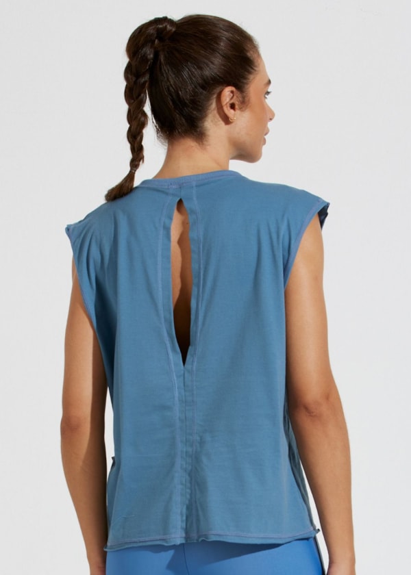 REGATA DE ALGODÃO PETIT AZUL