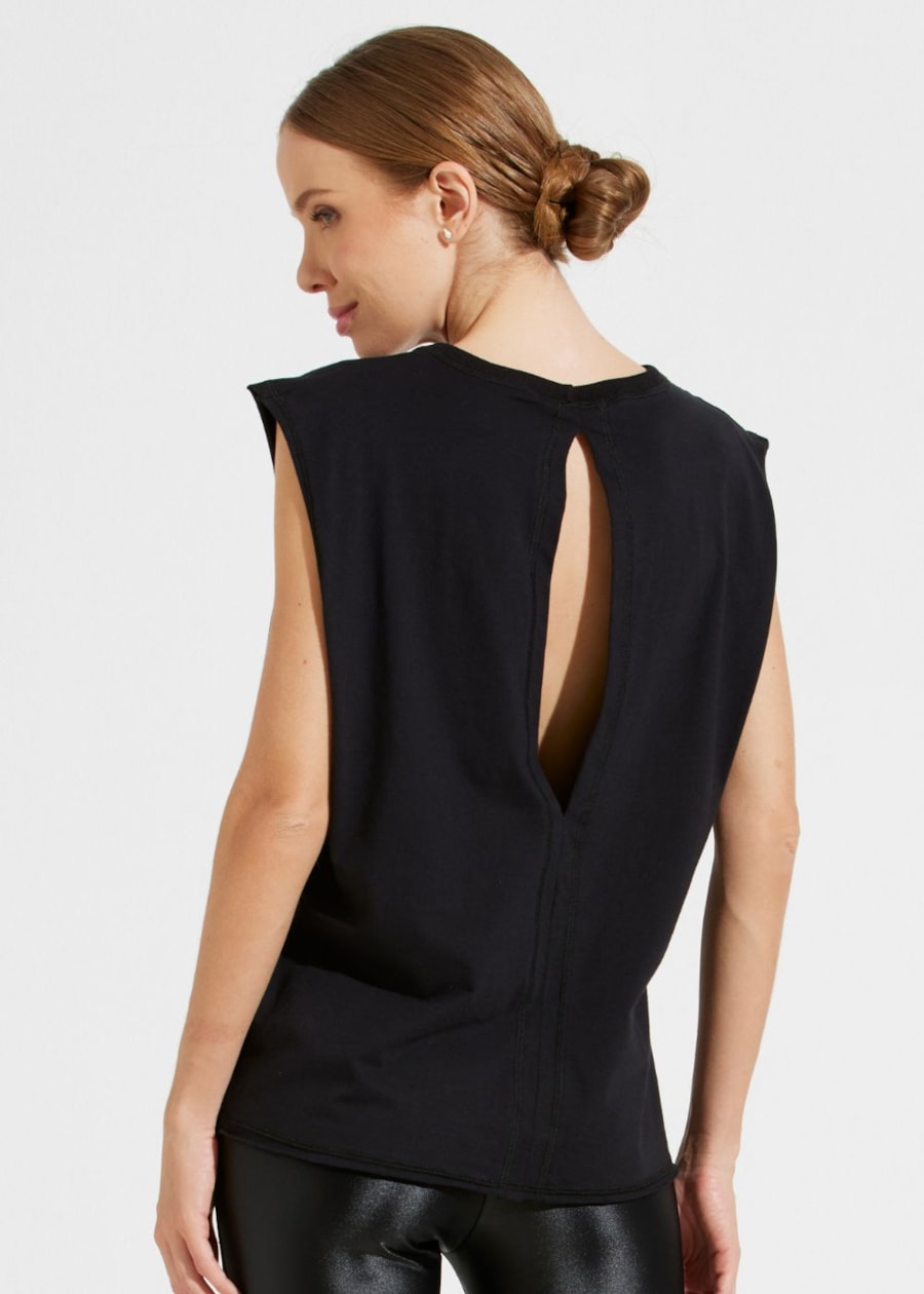 REGATA DE ALGODÃO PETIT PRETO