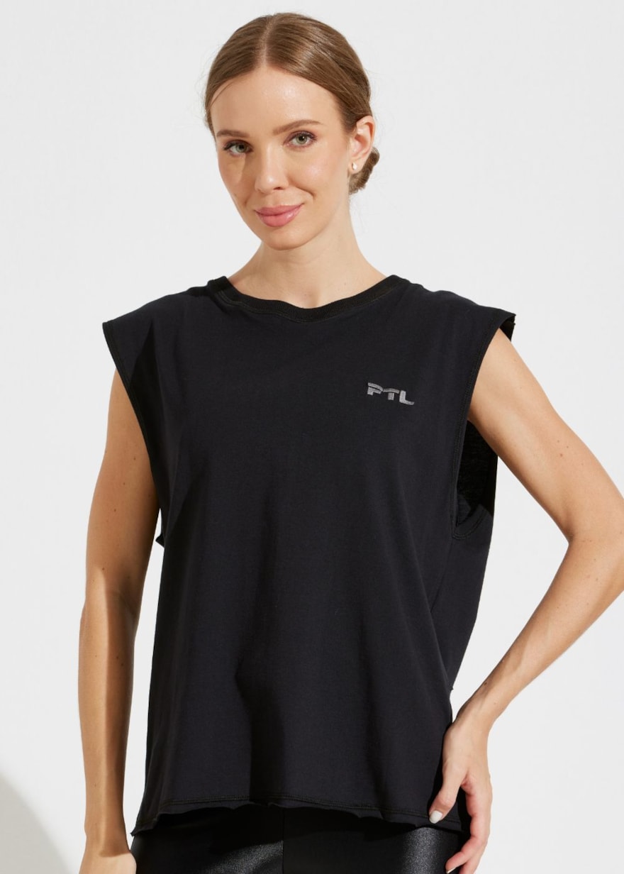 REGATA DE ALGODÃO PETIT PRETO