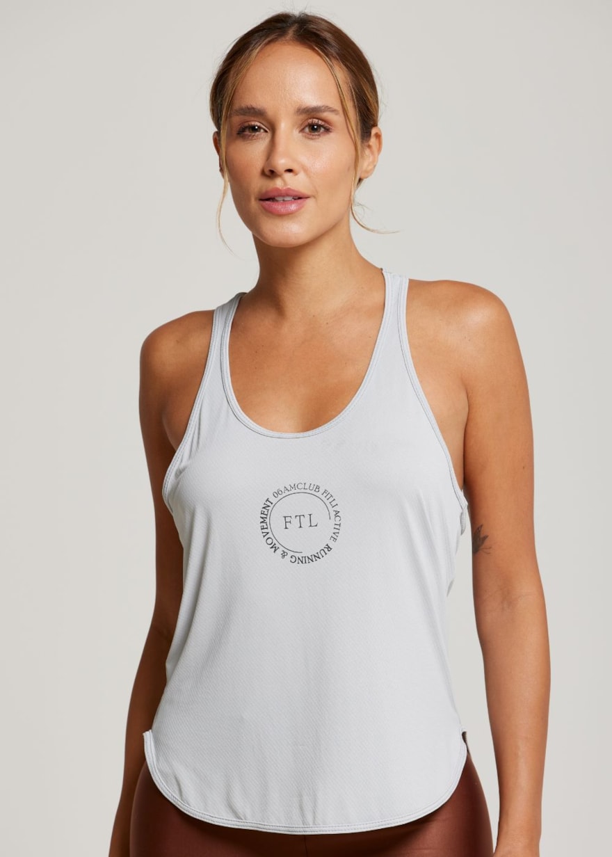 REGATA DE POLIAMIDA AIR 6.AM CLUB CINZA REGATA DE POLIAMIDA AIR 6.AM CLUB CINZA