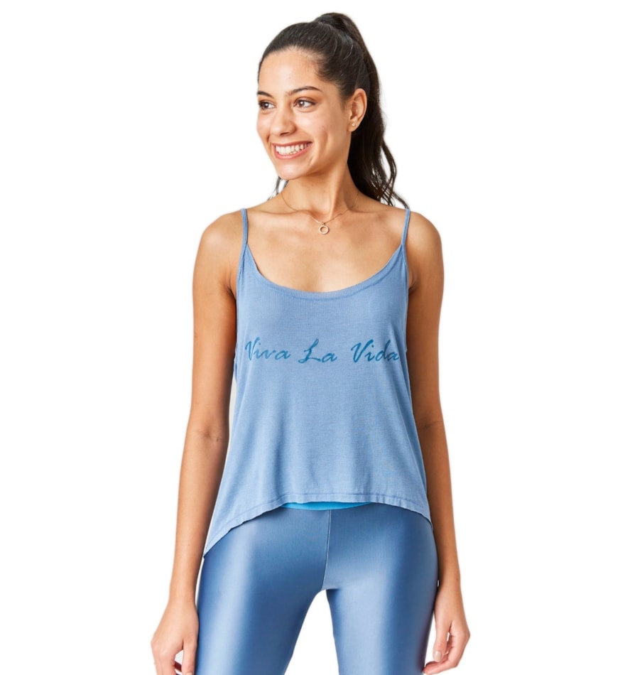 REGATA VIVA AZUL HORTÊNCIA REGATA VIVA AZUL HORTÊNCIA