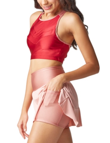 SAIA SHORT ALEGRA ROSA CLARO SAIA SHORT ALEGRA ROSA CLARO