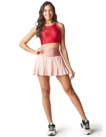SAIA SHORT ALEGRA ROSA CLARO SAIA SHORT ALEGRA ROSA CLARO