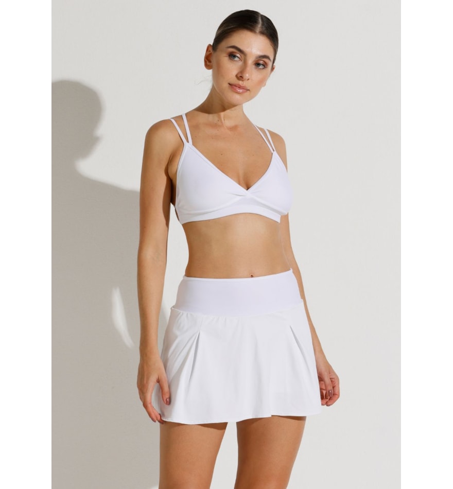 SAIA SHORT COM BOLSO FIT BRANCA FITLI