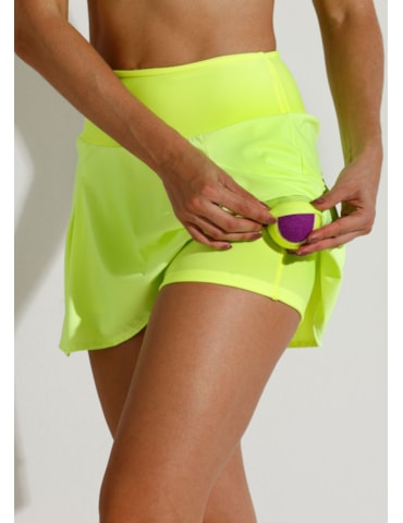 SAIA SHORT COM BOLSO FIT VERDE LIMÃO