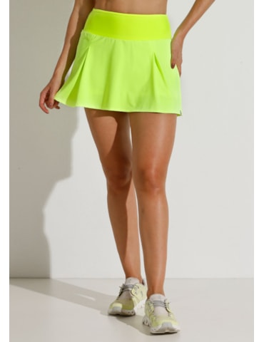 SAIA SHORT COM BOLSO FIT VERDE LIMÃO