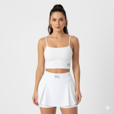 SAIA SHORT COM BOLSO YOUNG TX BRANCO