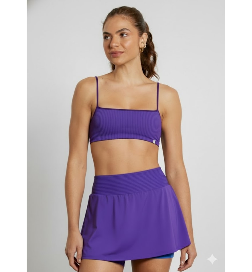 SAIA SHORT COM BOLSO YOUNG TX ROXO