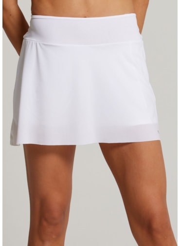 SAIA SHORT ESPORTIVA WELNESS BRANCA COM BOLSO