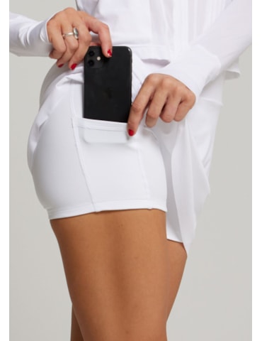SAIA SHORT ESPORTIVA WELNESS BRANCA COM BOLSO SAIA SHORT ESPORTIVA WELNESS BRANCA COM BOLSO
