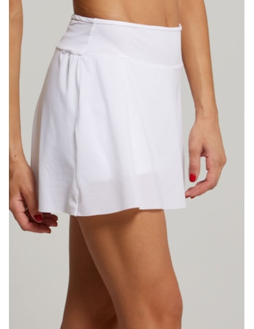 SAIA SHORT ESPORTIVA WELNESS BRANCA COM BOLSO SAIA SHORT ESPORTIVA WELNESS BRANCA COM BOLSO