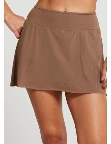 SAIA SHORT ESPORTIVA WELNESS MARROM COM BOLSO