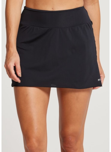 SAIA SHORT  ESPORTIVA WELNESS PRETA COM BOLSO