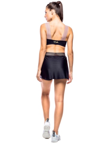 SAIA SHORT GLISSÊ PRETO SAIA SHORT GLISSÊ PRETO
