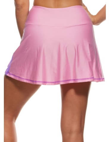SAIA SHORT HAPPY ROSA CLARO COM BOLSOS SAIA SHORT HAPPY ROSA CLARO COM BOLSOS