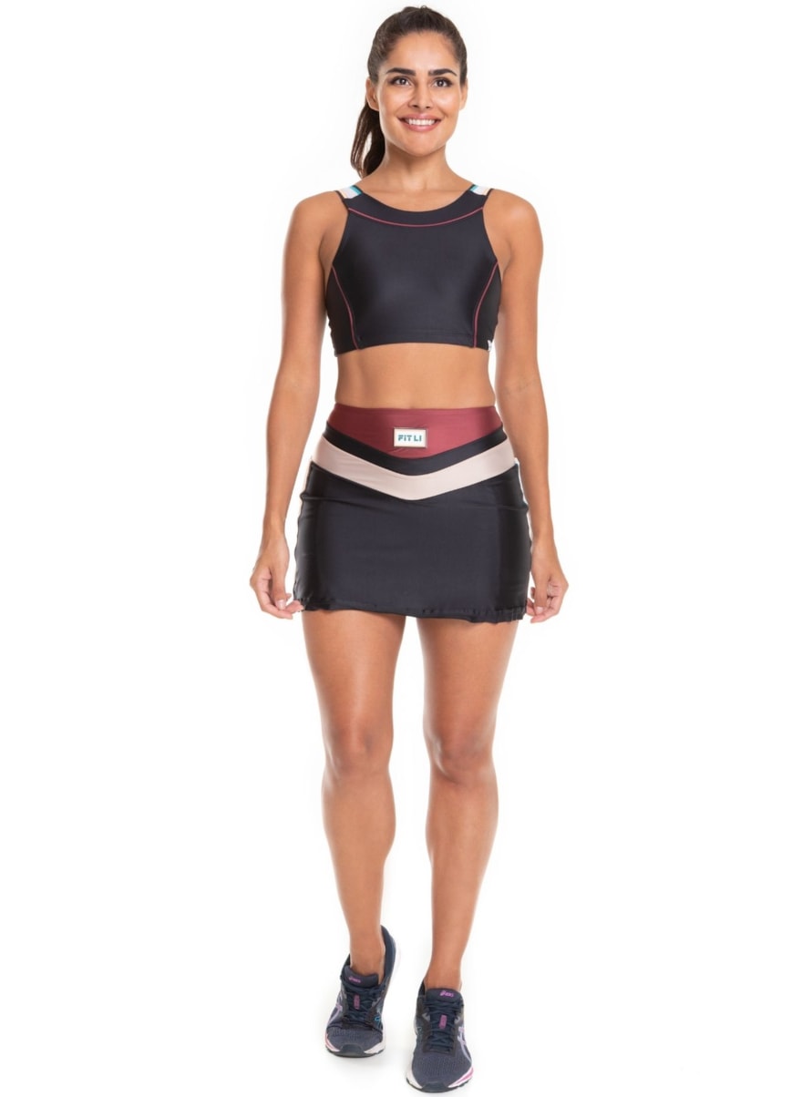 SAIA SHORT LIBERTE PRETO SAIA SHORT LIBERTE PRETO