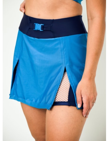 SAIA SHORT LUNAR AZUL MÉDIO SAIA SHORT LUNAR AZUL MÉDIO