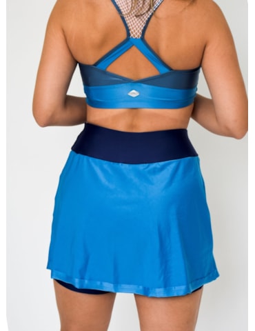 SAIA SHORT LUNAR AZUL MÉDIO SAIA SHORT LUNAR AZUL MÉDIO