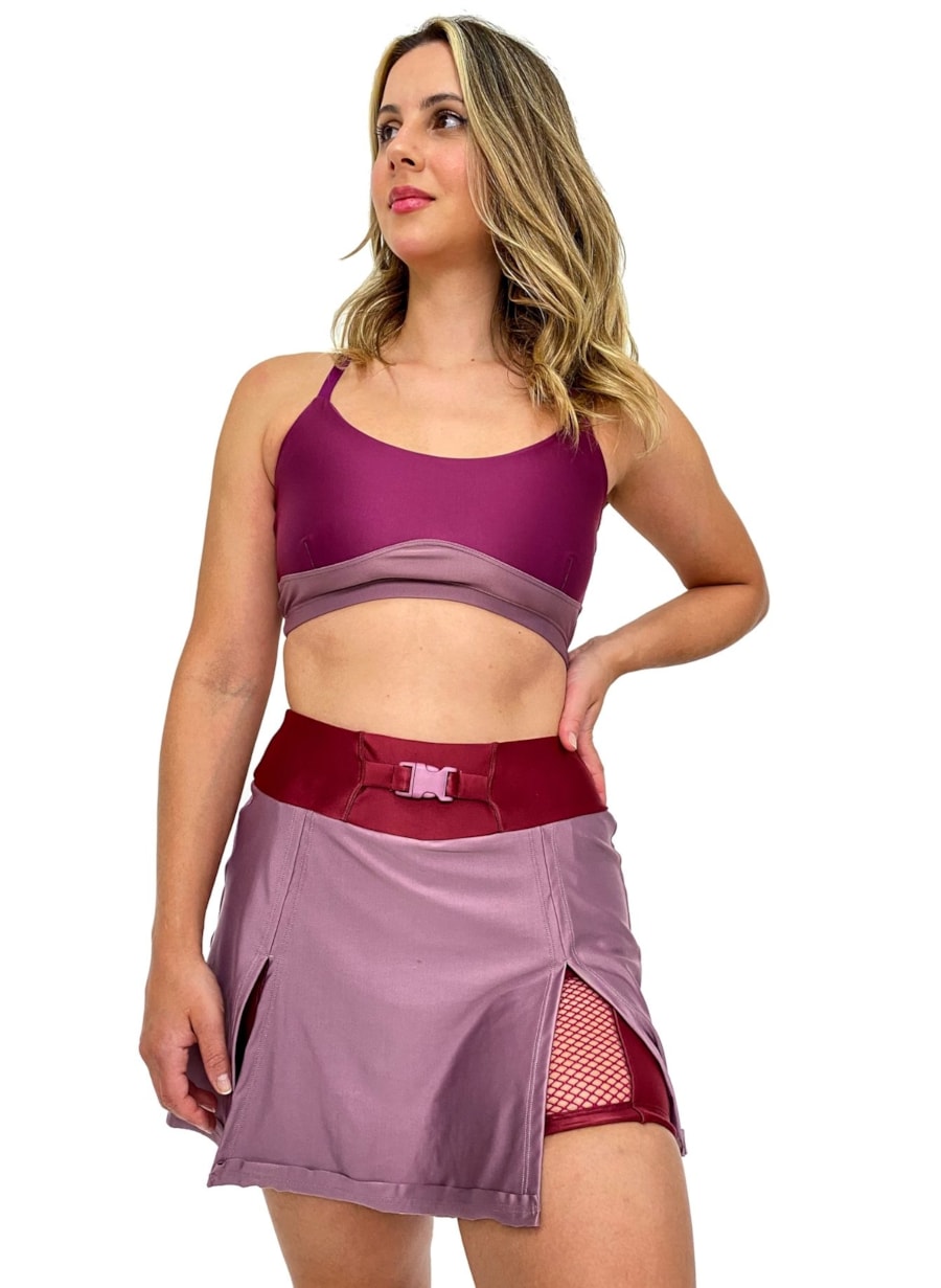 SAIA SHORT LUNAR VINHO