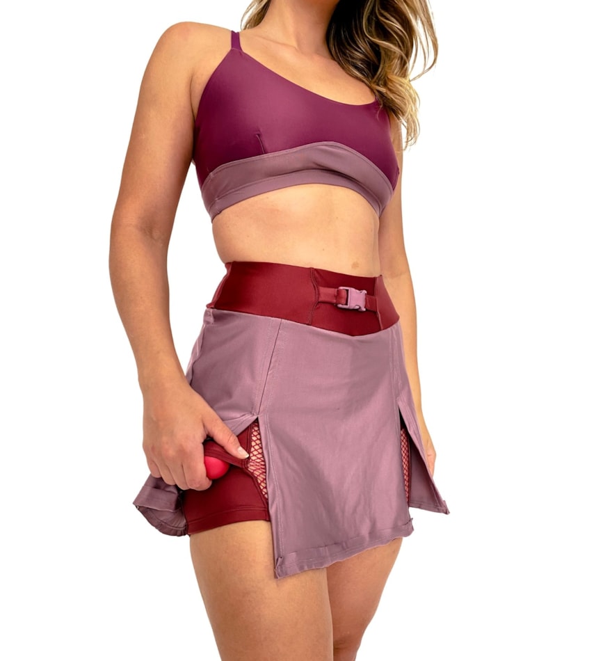 SAIA SHORT LUNAR VINHO SAIA SHORT LUNAR VINHO