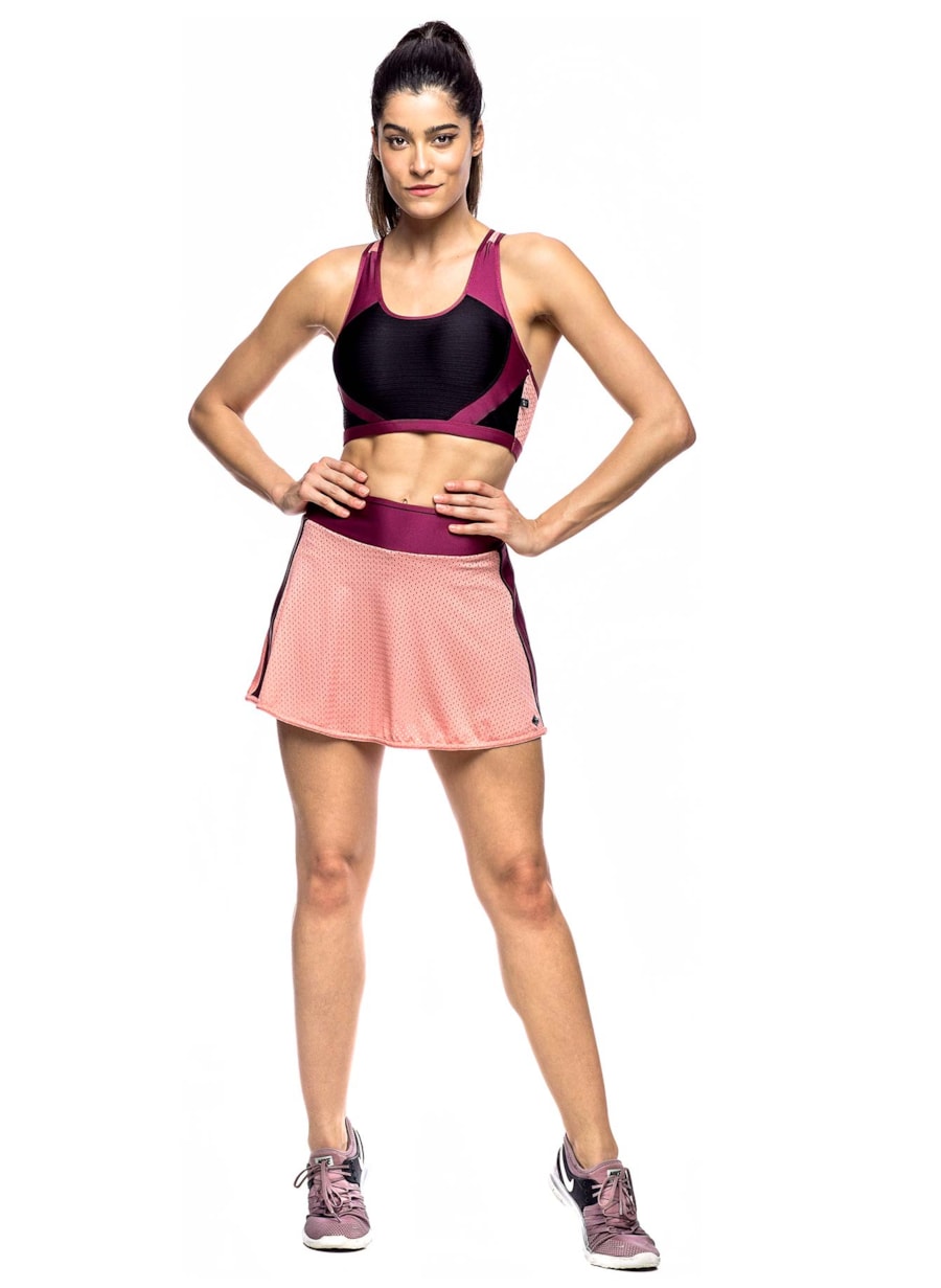 SAIA SHORT MESH ROSA CLARO