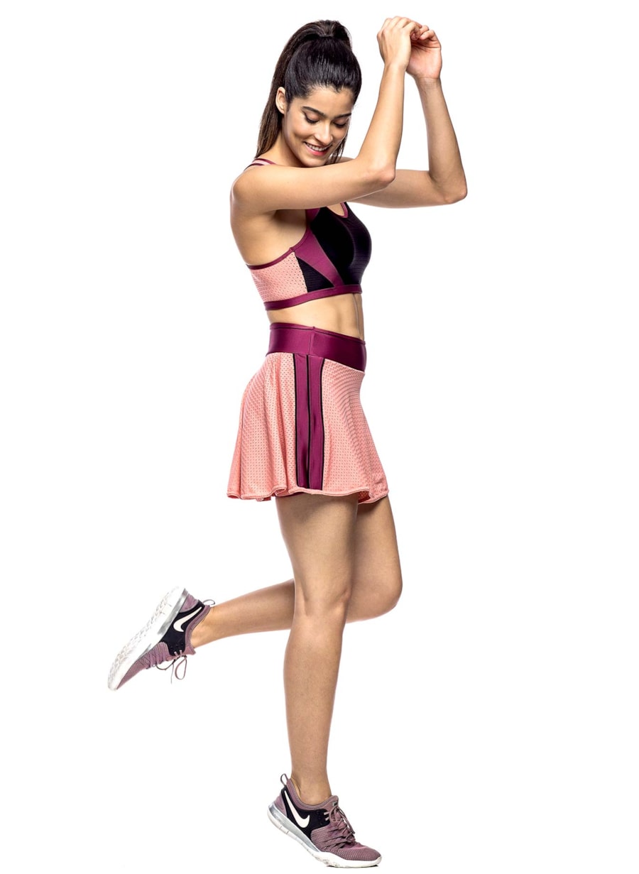 SAIA SHORT MESH ROSA CLARO