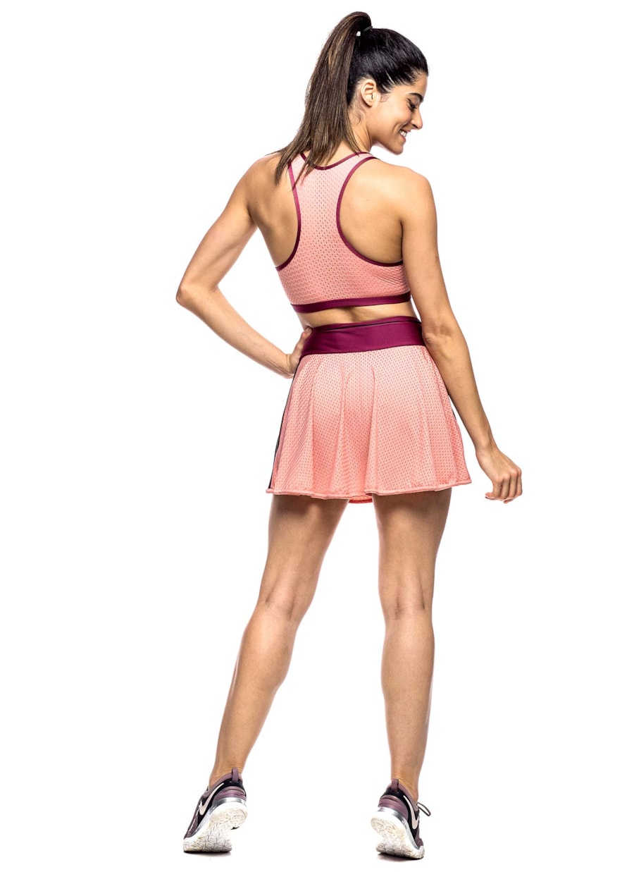 SAIA SHORT MESH ROSA CLARO