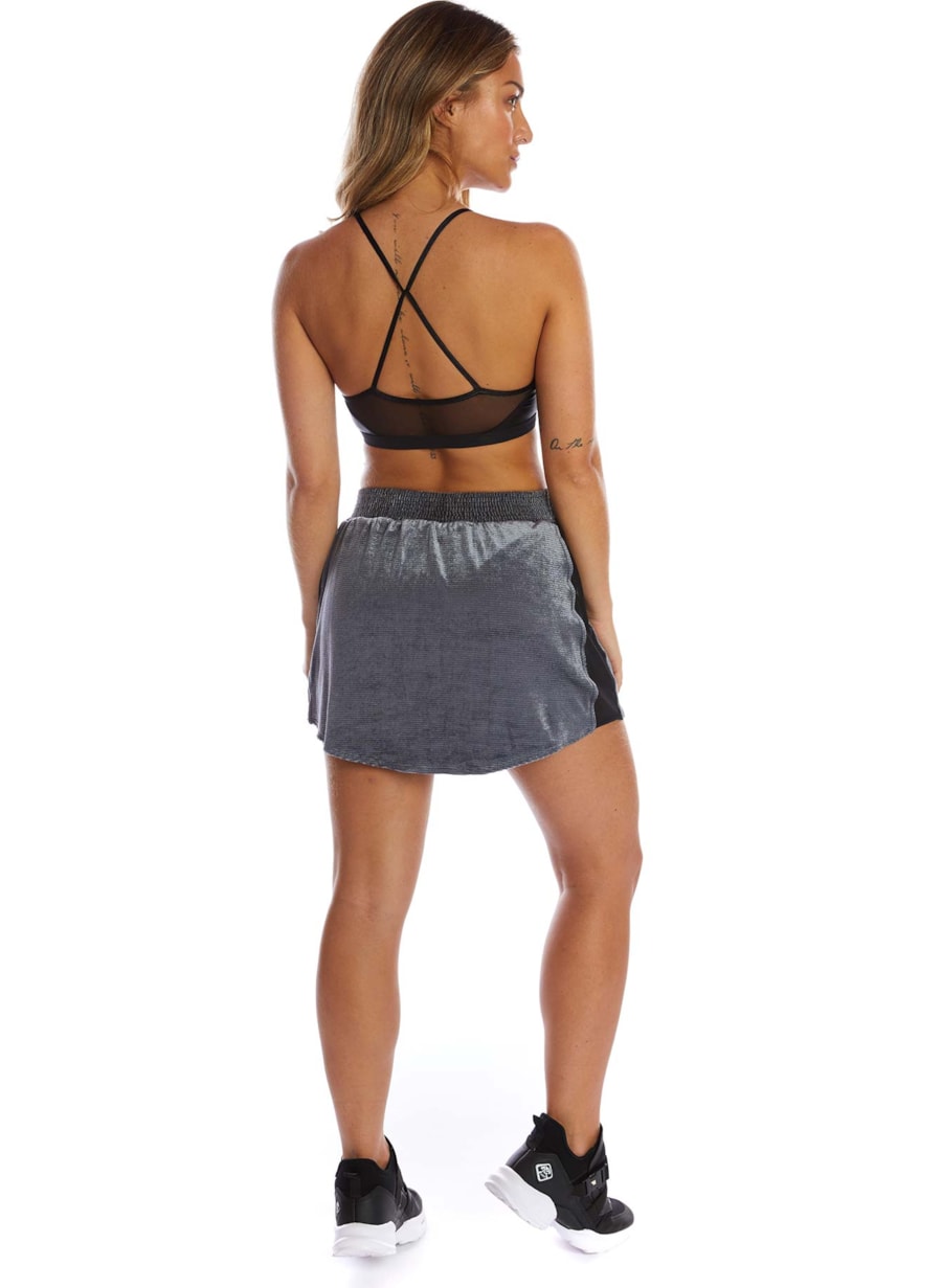 SAIA SHORT NASA CINZA